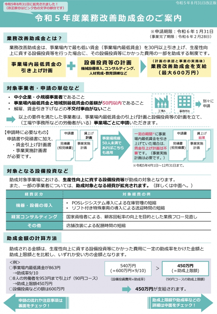 愛知県最低賃金」の引上げについて(986円 → 1,027円 愛知県最低賃金」の引上げについて(986円 → 1,027円