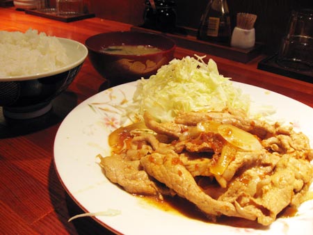 武蔵家 別館 豚の生姜焼き定食