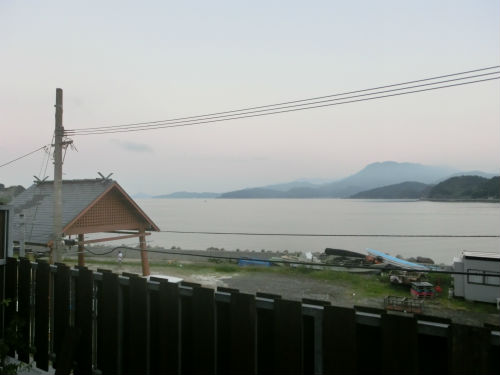 宿泊地のお風呂からみた景色