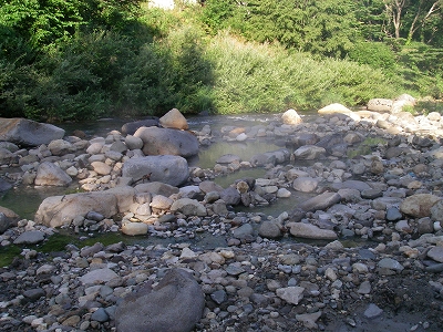 川原の湯ッ子での朝湯