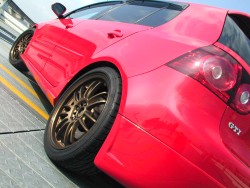 GOLF5 GTI(RED) ホイールRAYS RE30 ブロンズ