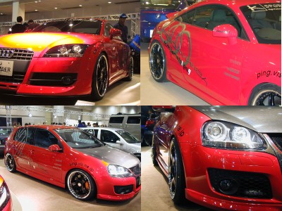 アウディTT GOLF5 カーボンボンネット