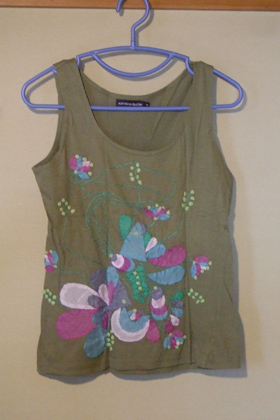 ANTIK BATIK パッチワークタンクトップ