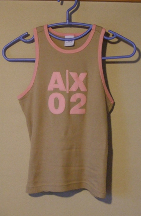 ARMANI EXCHANGE ベージュタンクトップ