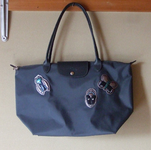 Longchamp ブルーグレー トートバッグ
