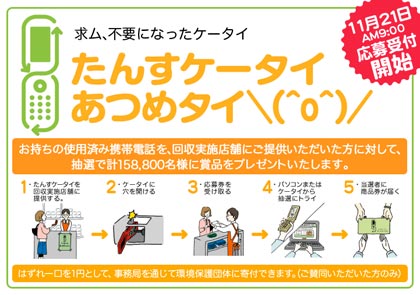 たんすケータイあつめタイ