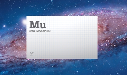 adobe muse start