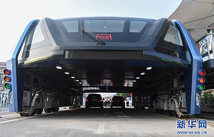 elevated bus