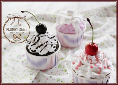 クレイケーキ 粘土でつくるカップケーキ 大阪堺市クレイクラフト教室floret Shino Floret Shinoのハンドメイド教室のブログ