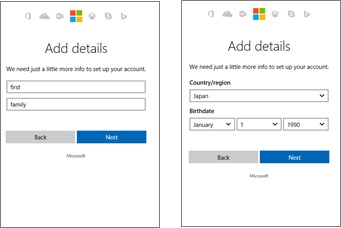 SharePoint create MS Account 2