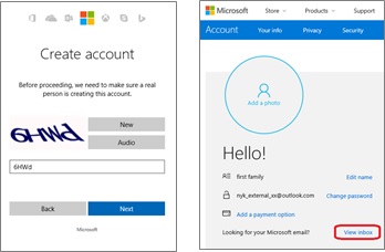 SharePoint create MS Account 3