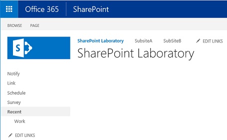 SharePoint Classic navigation seattle