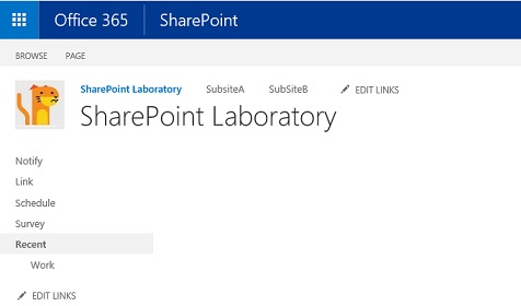SharePoint Classic Square Site Logo