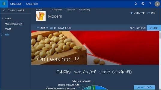 SharePoint Online Modern UI Change The Look dark blue