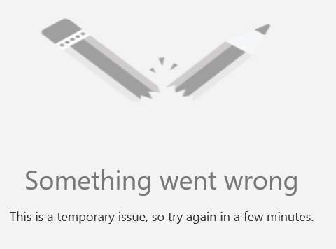 Office 365 SharePoint Something Went Wrong