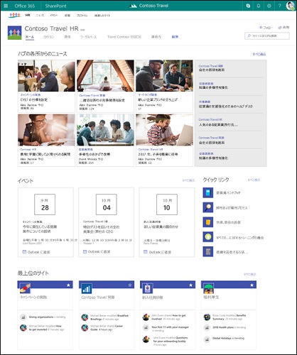 SharePoint Online Modern UI hubsite image