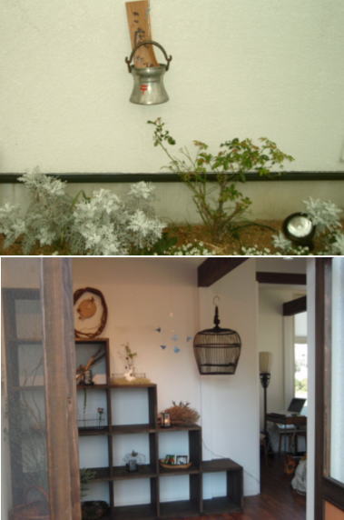 上:外・入口付近 下:店内入口