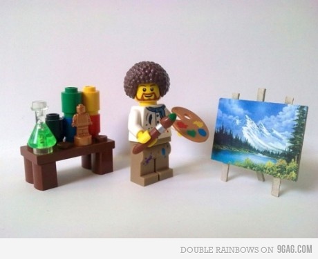 Lego Bob Ross