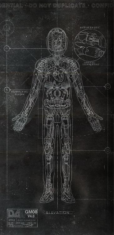 Daft Punk blueprints.