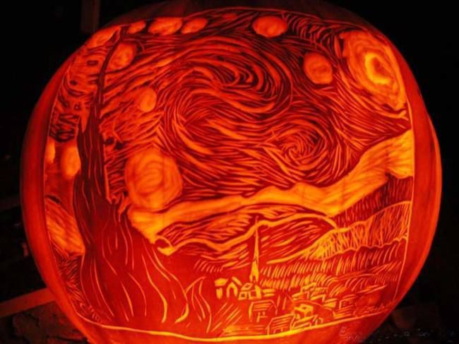 Starry Night on Jack-o-Lantern