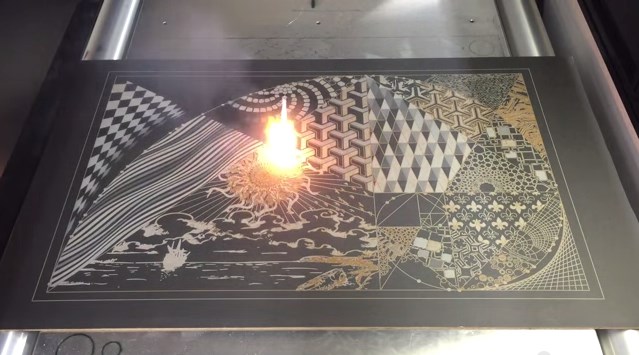 Laser etching