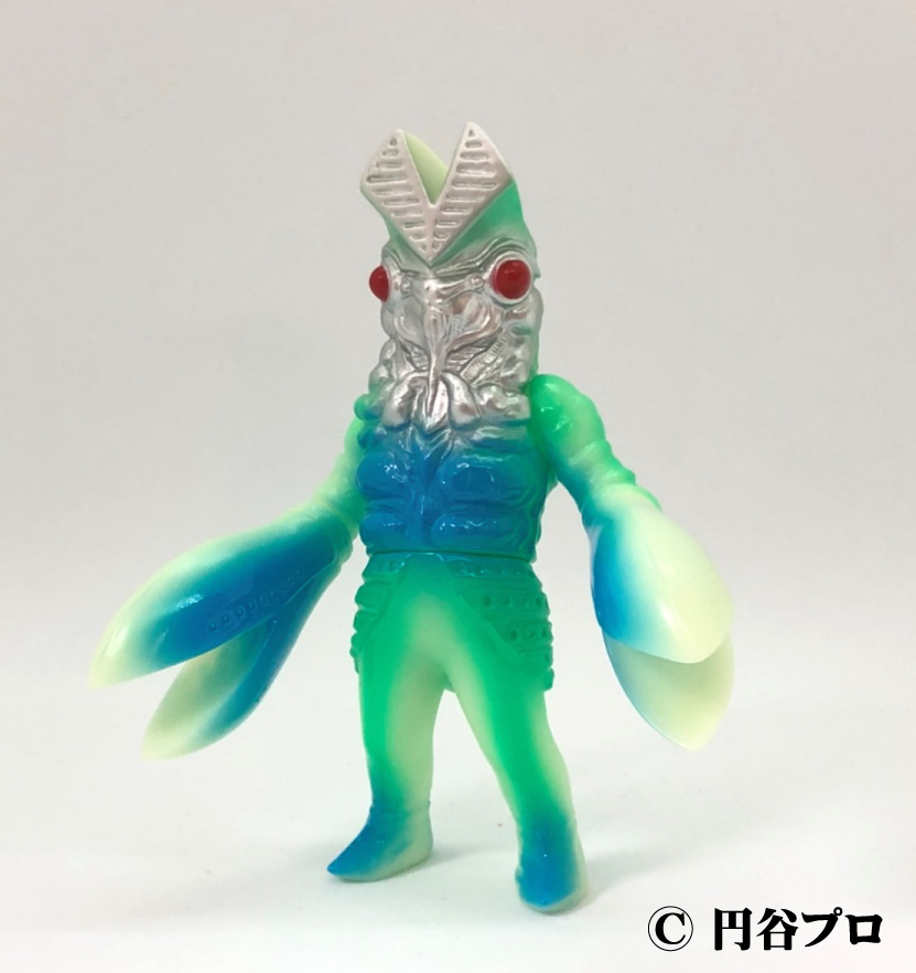 MAXTOY ☆ バルタン星人 クリアブルー × 彩色 ☆ ミニソフビ怪獣倉庫