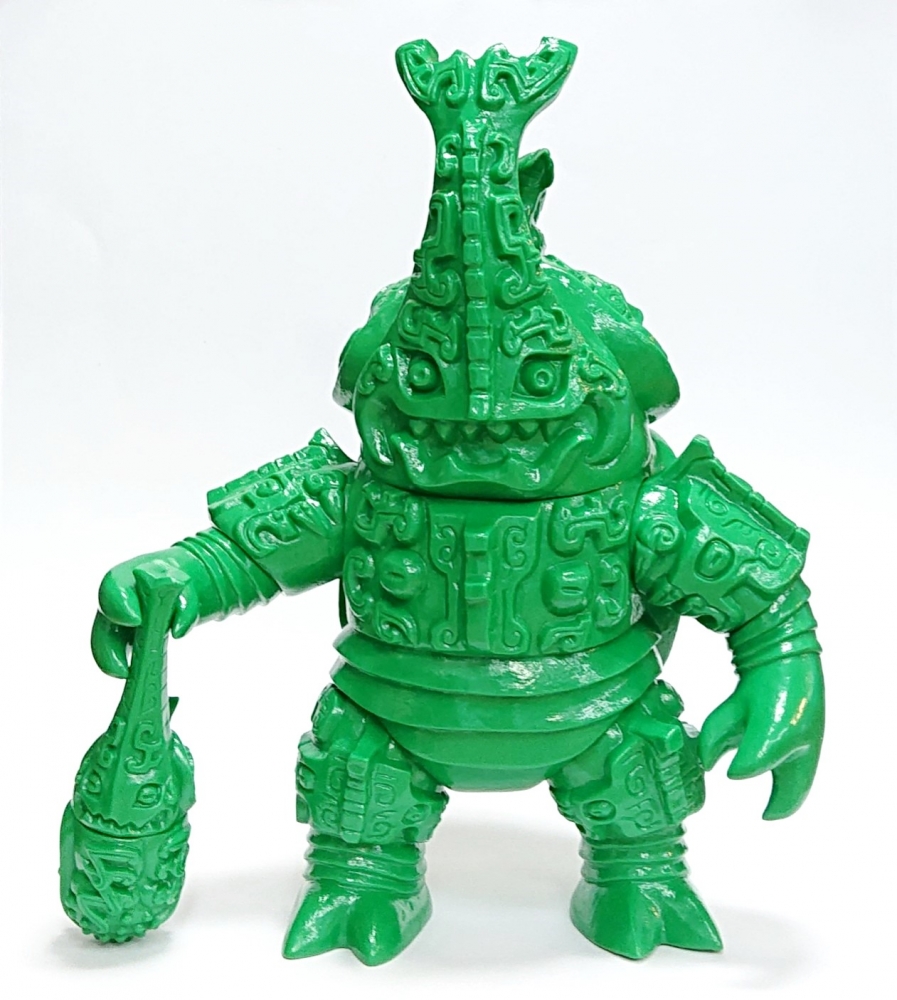ピコピコ 一角蟲皇帝ガオーグ 黒成形 ピコピコ x One up. 壱角蟲皇帝-ガオーグ- の抽選販売を開始しま