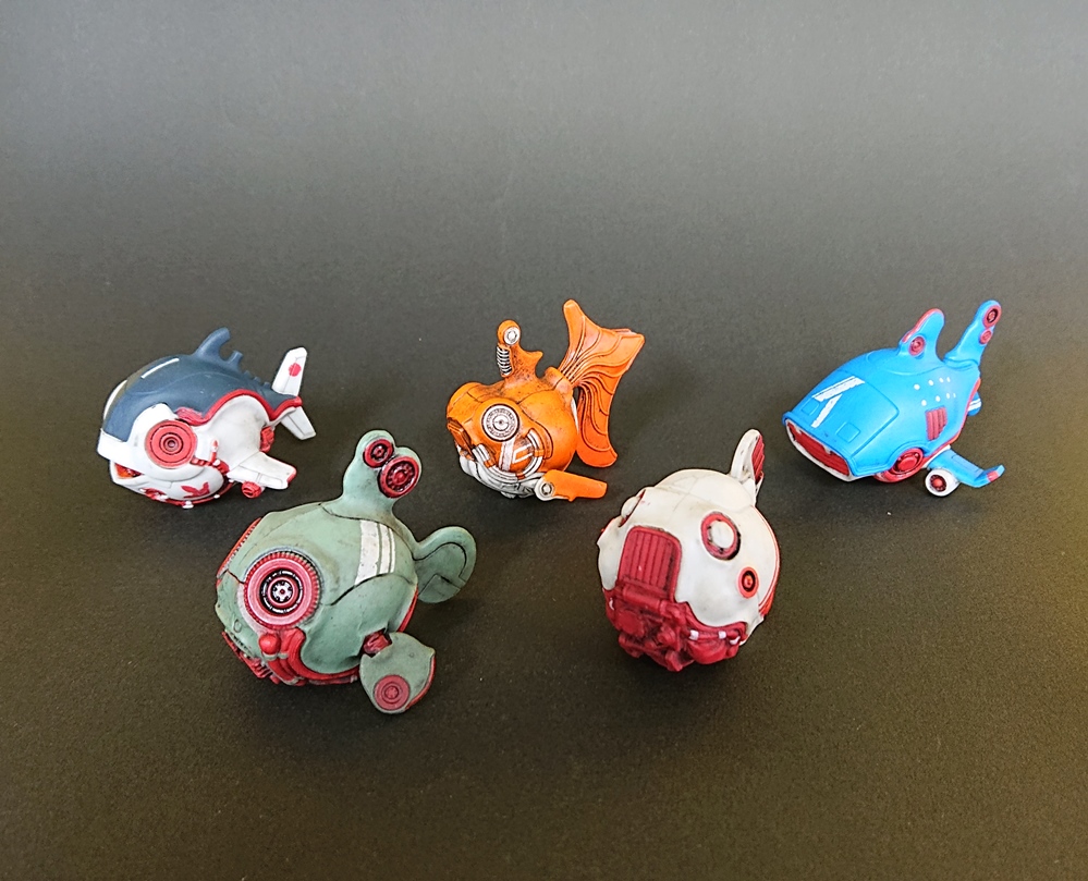 ウオメカマグロカラッパフグニガタリュウキンガチャ全種村瀬材木店