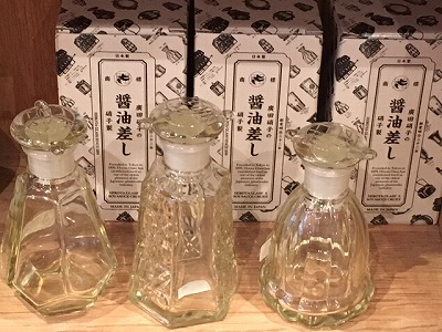 ガラス醤油差し 青葉堂日記