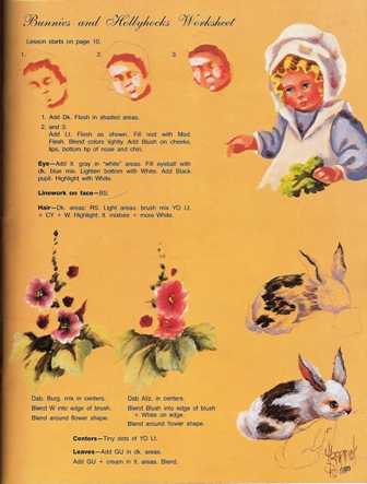 ヘレン・バリックさんのwhippersnappers Vol.11の表紙の女の子とうさぎとお花の描き方