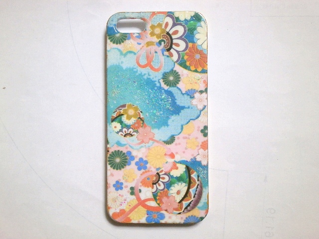 和柄のスマホケース・カバー(iPhone5/5s)の全体の写真