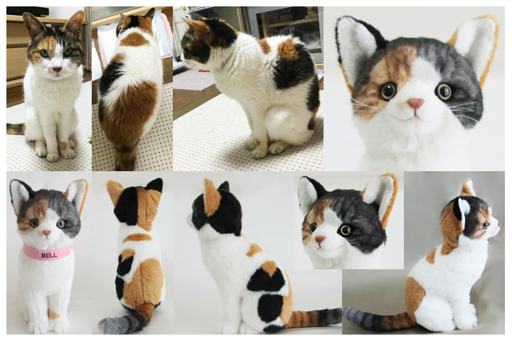 モデル 三毛猫のぬいぐるみ ペット