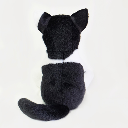 白黒ハチワレ猫のウェイトキャット ぬいぐるみ サプライズ