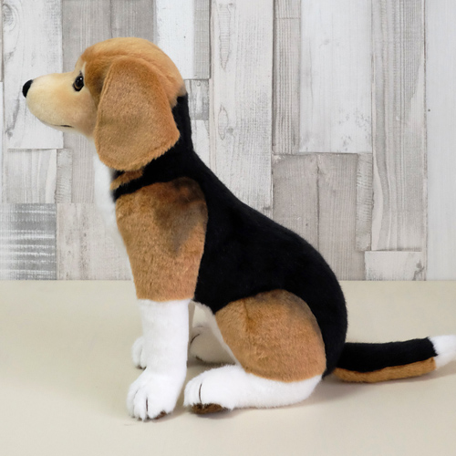 愛犬ビーグル そっくりのぬいぐるみ おすわり