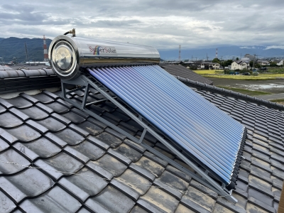 太陽熱温水器入換設置工事 | 太陽熱温水器・V2H・蓄電池・太陽光発電