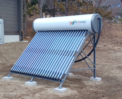 熱交換式太陽熱温水器 スーパーソーラー SST-195/24F-Y 施工例