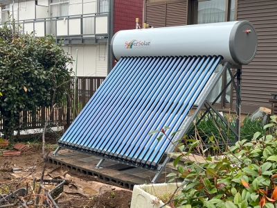 真空管式太陽熱温水器 地上設置型 スーパーソーラー SST-195/24F-Y 