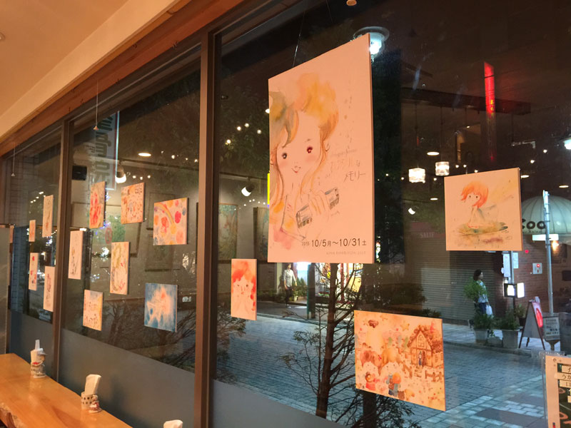 パイ焼き茶房 展示