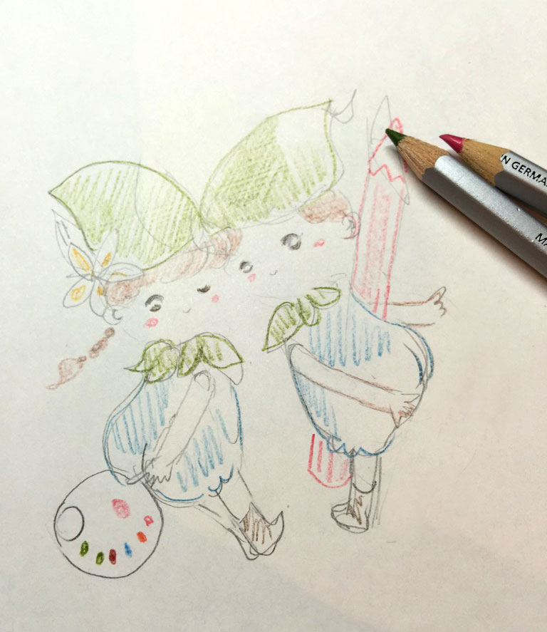KINA 水彩 イラスト