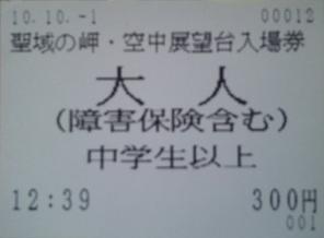 空中展望台入場券