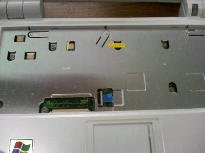 キーボードを外した後