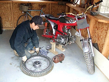 Honda CS90トライアル