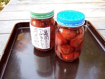 季節の果実を使って…