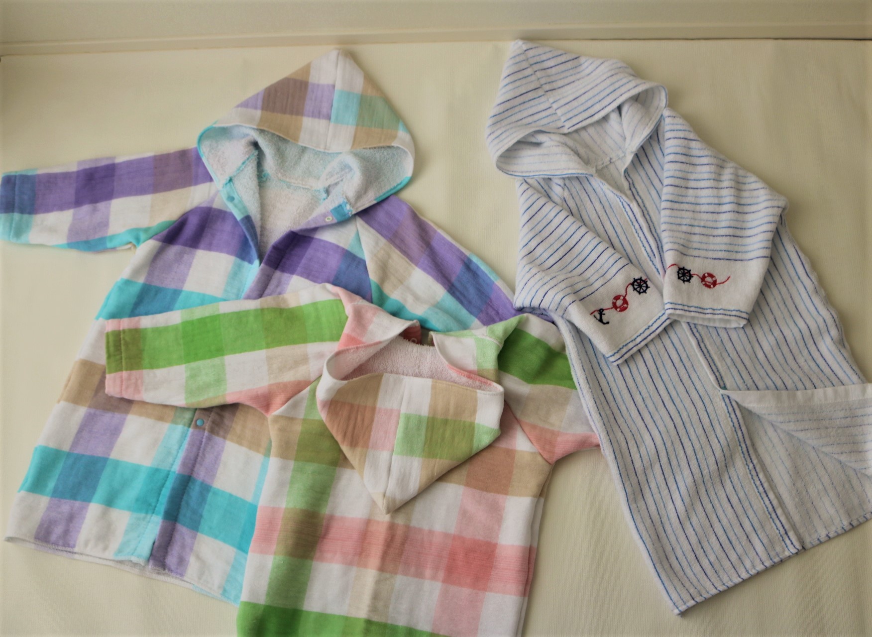 無料型紙から 子供用バスローブ を作ってみた 難易度 前編 ハンドメイド初心者も可愛い子供服を作りたい
