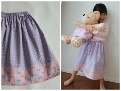 型紙無しで 基本のギャザースカートを作ってみた 難易度 ハンドメイド初心者も可愛い子供服を作りたい