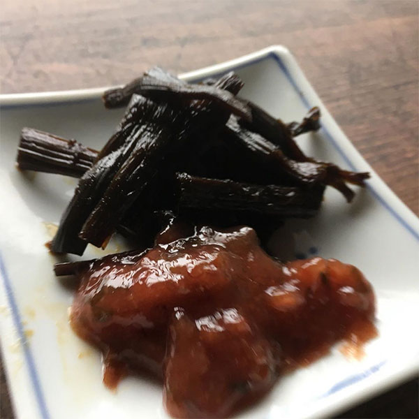 きゃらぶきとカツオ梅