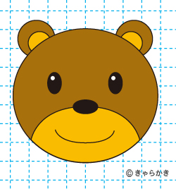 動物イラスト クマ の描き方 きゃらかき 子供が喜ぶキャラクターのイラスト講座