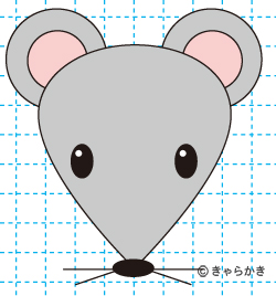 ネズミ(動物のイラスト)完成02