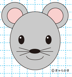 ネズミ(動物のイラスト)完成03