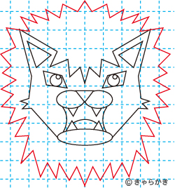 動物ライオン イラストの描き方 中級編11